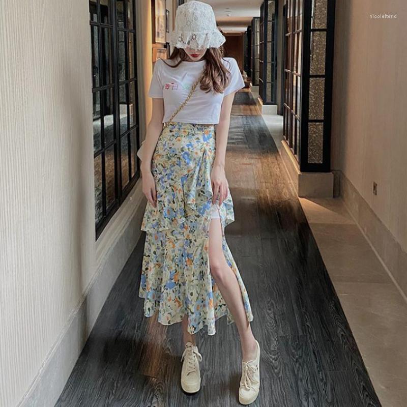 Skirts Ruffle Womens Skirt Pleat Floral Maxi Long Plaid With Slit For Women Chiffon Pleated Clothing Summer 2023 Vintage V, White top
Skirts Ruffle Womens Skirt Pleat Floral Maxi Long Plaid With Slit For Women Chiffon Pleated Clothing Summer 2023 Vintage V, White top