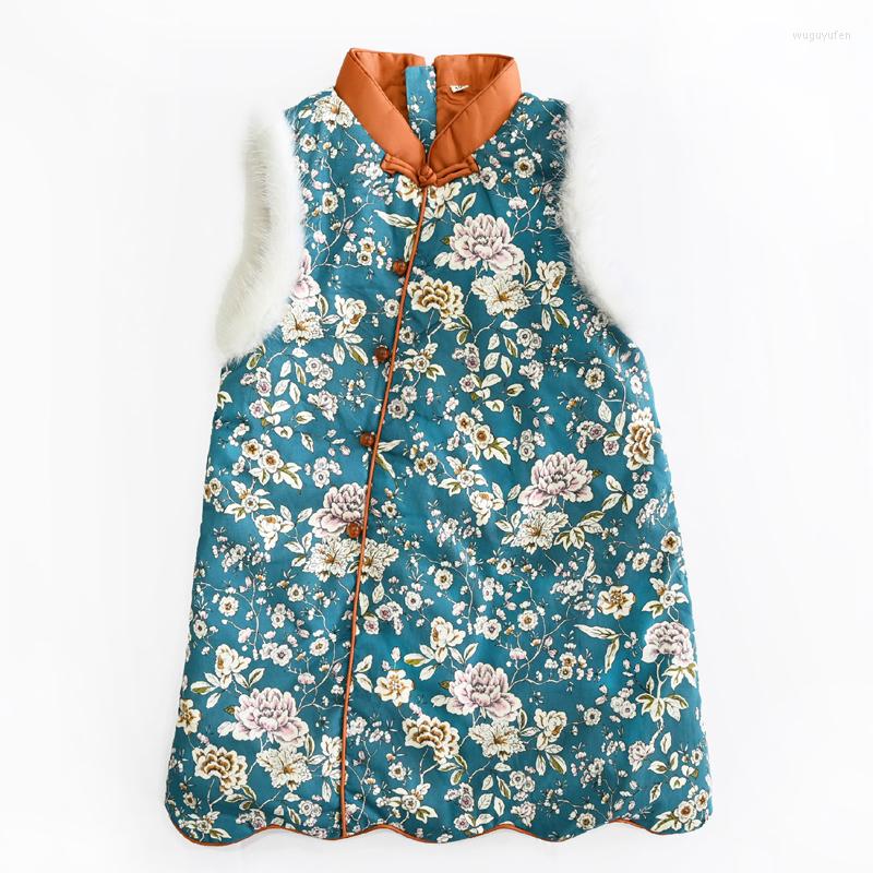 Ethnic Clothing Autumn Girls' Cheongsam Baby Tang Suit Traditional Chinese-Style Cotton Sundress Rich Mink Year Dress For 2023 Winter
Ethnic Clothing Autumn Girls' Cheongsam Baby Tang Suit Traditional Chinese-Style Cotton Sundress Rich Mink Year Dress For 2023 Winter