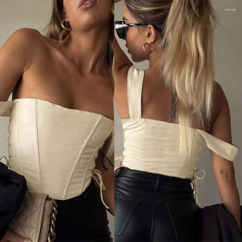 Women's Tanks Women Sleeveless Corset Crop Top Sexy Square Neck Side Bandage Bustier For Tank 10CF
Women's Tanks Women Sleeveless Corset Crop Top Sexy Square Neck Side Bandage Bustier For Tank 10CF