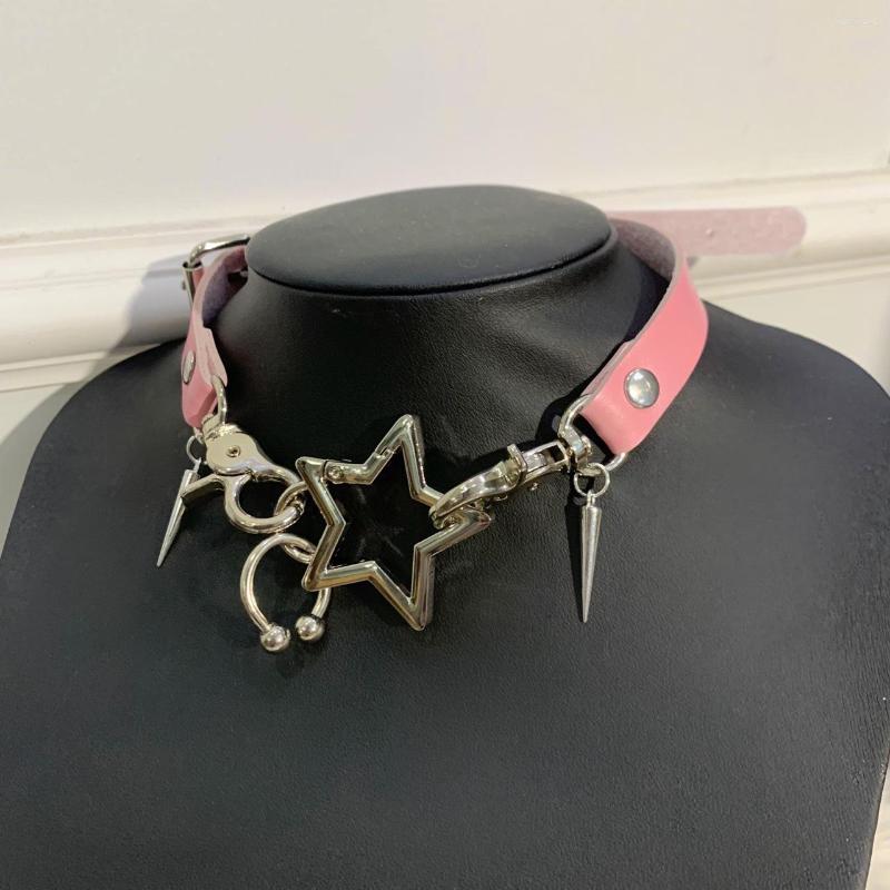 Choker Punk Five-pointed Star Chokers Necklace Rivet Metal Trendy For Women Retro Rock Hip Hop Charm Gothic Y2k Jewelry Gift
Choker Punk Five-pointed Star Chokers Necklace Rivet Metal Trendy For Women Retro Rock Hip Hop Charm Gothic Y2k Jewelry Gift