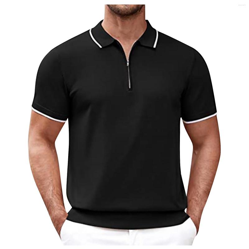 Men's Polos Summer Knitted Polo Shirts Men Solid Color Shorts Sleeve Hombre Ice Silk Breathable Casual Slim Fit Business Social Clothes, Black
Men's Polos Summer Knitted Polo Shirts Men Solid Color Shorts Sleeve Hombre Ice Silk Breathable Casual Slim Fit Business Social Clothes, Black
