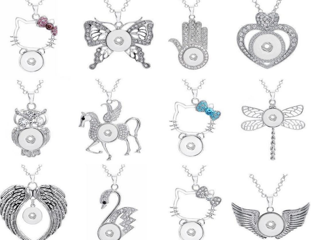 New 12 Pieces Lots Ginger Snap Buttons Chunk Charm Rhinestone Pendant Necklaces Fit 18mm Snap Buttons With 60cm Chains7896089
New 12 Pieces Lots Ginger Snap Buttons Chunk Charm Rhinestone Pendant Necklaces Fit 18mm Snap Buttons With 60cm Chains7896089