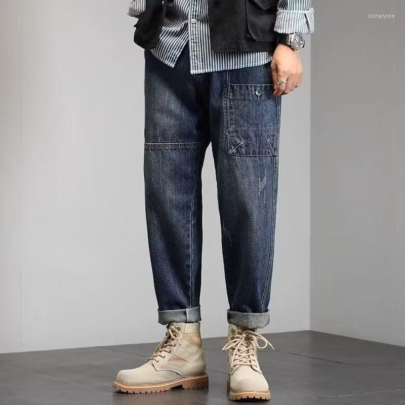 Men's Jeans Vintage Skinny Men Wash Bleach Wear Tear Trousers Fashion Street Casual Elasticity High Qualit Male Denim Pants H81, Blue
Men's Jeans Vintage Skinny Men Wash Bleach Wear Tear Trousers Fashion Street Casual Elasticity High Qualit Male Denim Pants H81, Blue