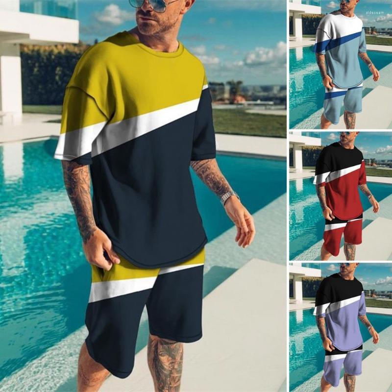 Men's Tracksuits 1 Set Men Sports Suit Patchwork Round Neck Short Sleeve Tracksuit Man Summer Outfit Two Pieces Clothing Streetwear, Blue
Men's Tracksuits 1 Set Men Sports Suit Patchwork Round Neck Short Sleeve Tracksuit Man Summer Outfit Two Pieces Clothing Streetwear, Blue
