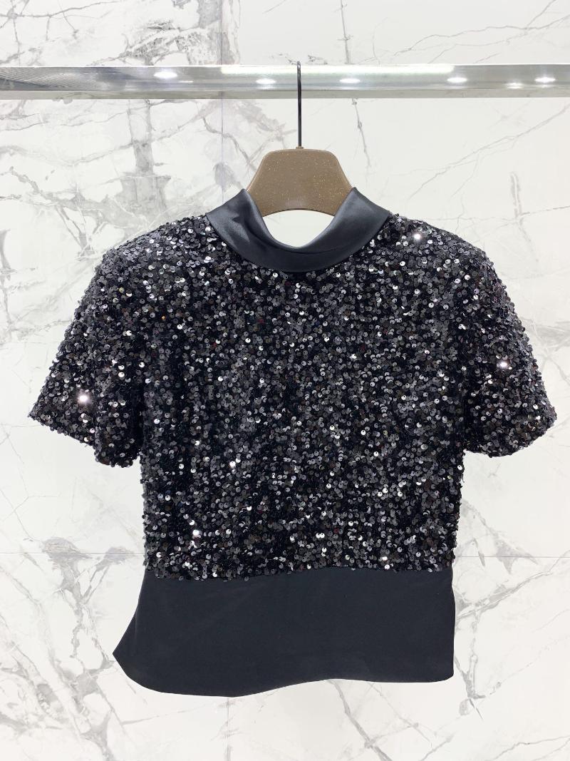 Women' T Shirts 2023 Women Fashion Short Sleeve Casual Three-dimensional Sequins Stitching Real Acetate Silk Satin Butterfly Top 0301, Black
Women' T Shirts 2023 Women Fashion Short Sleeve Casual Three-dimensional Sequins Stitching Real Acetate Silk Satin Butterfly Top 0301, Black