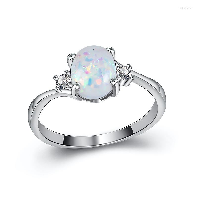 Cluster Rings Fashion 925 Silver Jewelry Oval Shape Opal Zircon Gemstone Finger Ring For Women Wedding Party Gift Accessories Wholesale
Cluster Rings Fashion 925 Silver Jewelry Oval Shape Opal Zircon Gemstone Finger Ring For Women Wedding Party Gift Accessories Wholesale