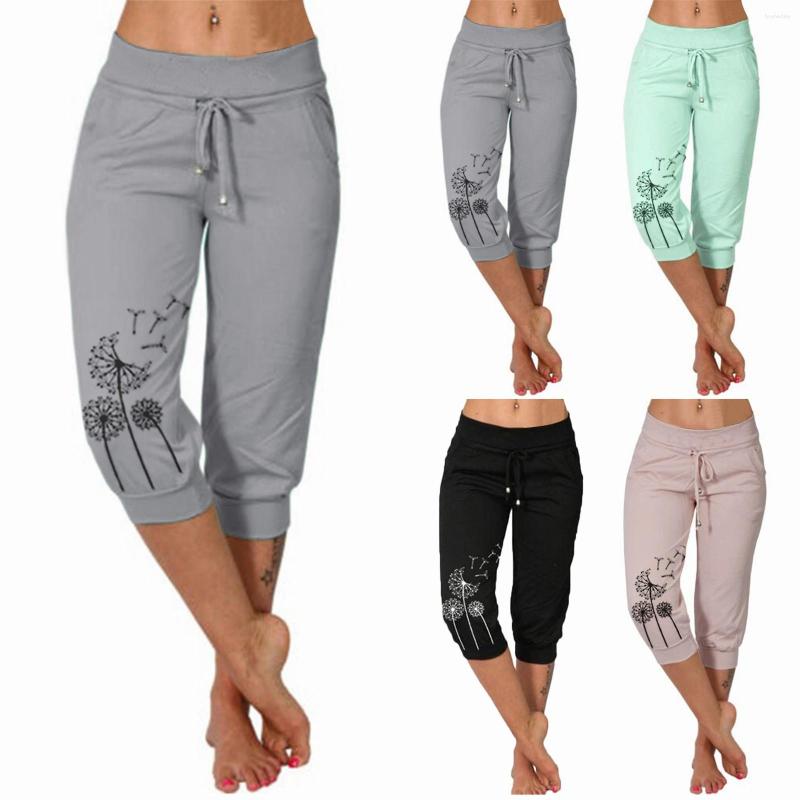 Active Pants Yoga For Women Trousers Women's Solid Color Sports High Waist Draw Rope Capri Pack, Black
Active Pants Yoga For Women Trousers Women's Solid Color Sports High Waist Draw Rope Capri Pack, Black
