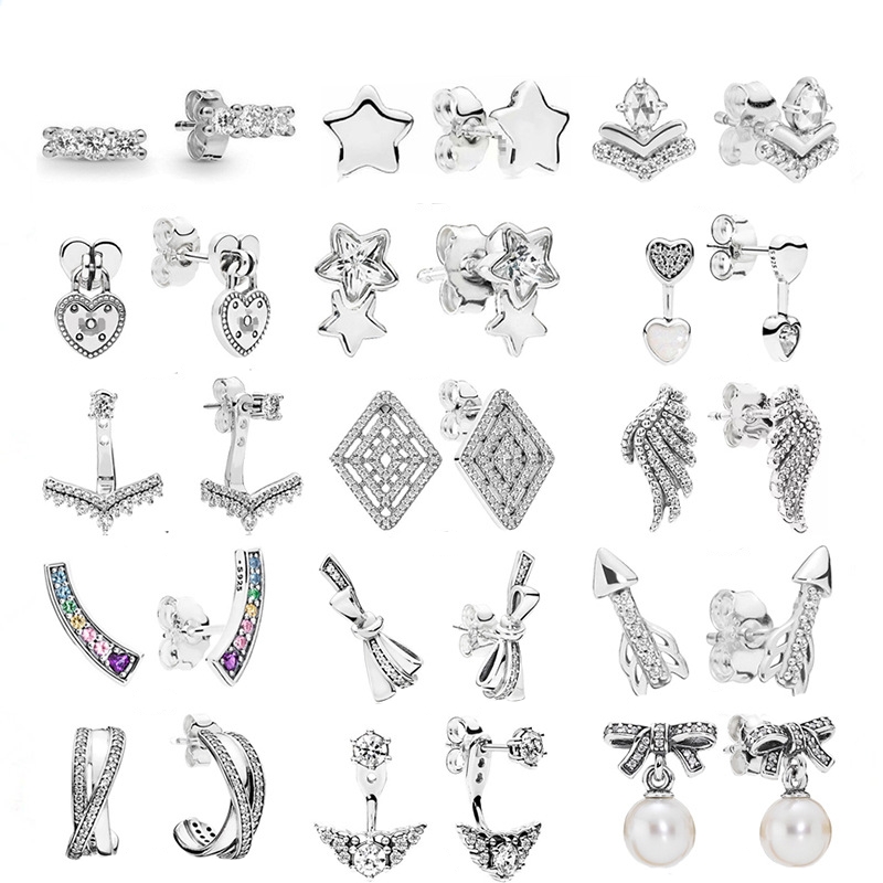 925 Silver Fit Pandora Earrings Wish Rainbow Pentagram Earrings Series Fashion Style Fine Earrings Jewelry
925 Silver Fit Pandora Earrings Wish Rainbow Pentagram Earrings Series Fashion Style Fine Earrings Jewelry