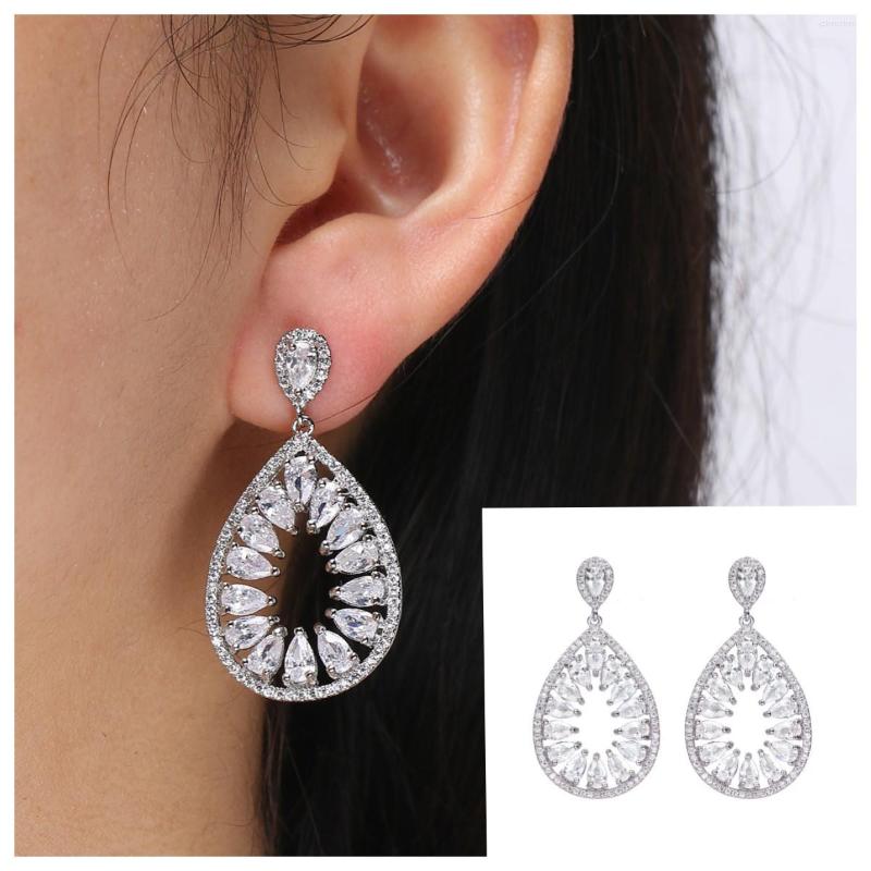 Dangle Earrings CANPEL Exquisite Retro Cubic Zirconia Teardrop Hollow For Women Female Wedding Party Luxurly Jewelry
Dangle Earrings CANPEL Exquisite Retro Cubic Zirconia Teardrop Hollow For Women Female Wedding Party Luxurly Jewelry