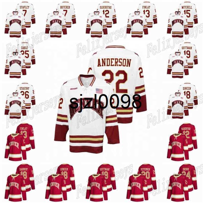 Sj98 Denver Pioneers NCAA College Hockey Jersey Glenn Anderson Will Butcher Liam Finlay Liam Finlay Matt Carle, Men size: s-3xl white
Sj98 Denver Pioneers NCAA College Hockey Jersey Glenn Anderson Will Butcher Liam Finlay Liam Finlay Matt Carle, Men size: s-3xl white