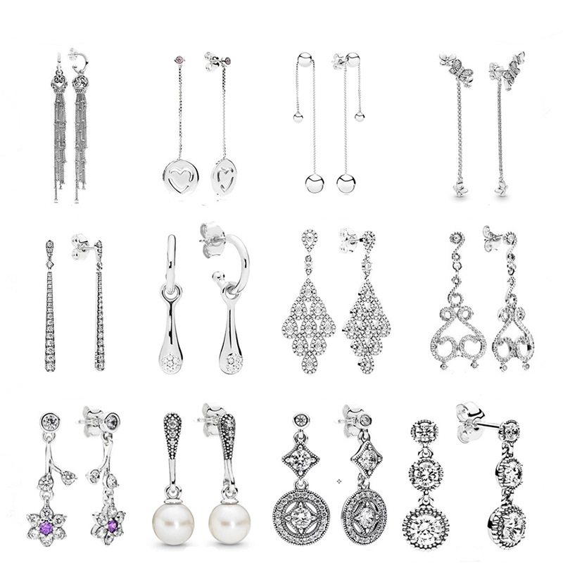 925 Silver Fit Pandora Earrings Daisy Blossom Water Drops Earrings Love Bead Earrings Fine Earrings Jewelry
925 Silver Fit Pandora Earrings Daisy Blossom Water Drops Earrings Love Bead Earrings Fine Earrings Jewelry