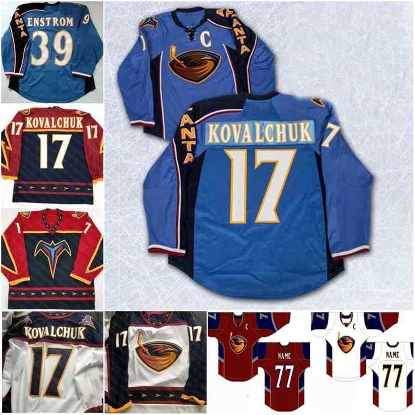 C2604 17 ILYA KOVALCHUK Atlanta Thrashers Hockey jersey DANY HEATLEY Tobias Enstrom Bobby Holik Kari Lehtonen Scott Mellanby Marian Hossa Thorburn