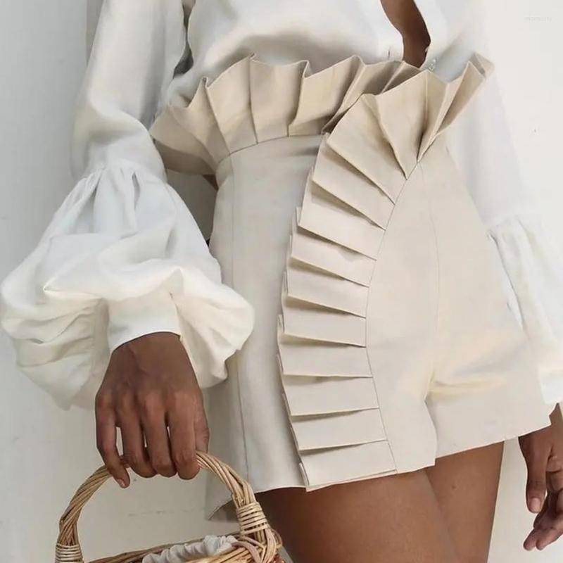 Women' Shorts 2023 Fashion Women' Bottom Ruffle Hem Ruched High Waist Elegant Summer Casual Female Clothing Outfits, Apricot
Women' Shorts 2023 Fashion Women' Bottom Ruffle Hem Ruched High Waist Elegant Summer Casual Female Clothing Outfits, Apricot