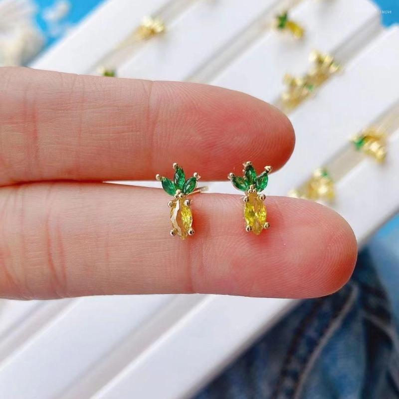 Stud Earrings 6Pairs Small Jewelry Wholesale Fruit Crystal Rhinestone Jewellery Women Gold Plated Pineapple Shape
Stud Earrings 6Pairs Small Jewelry Wholesale Fruit Crystal Rhinestone Jewellery Women Gold Plated Pineapple Shape