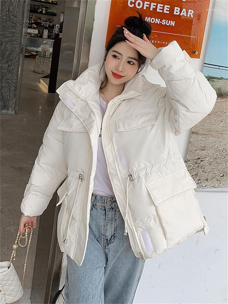Women' Trench Coats Down Cotton Coat Women White Loose Hooded Parkas 2023 Autumn Winter Fashion Korean Short Thick Warmth Zipper Pockets
Women' Trench Coats Down Cotton Coat Women White Loose Hooded Parkas 2023 Autumn Winter Fashion Korean Short Thick Warmth Zipper Pockets
