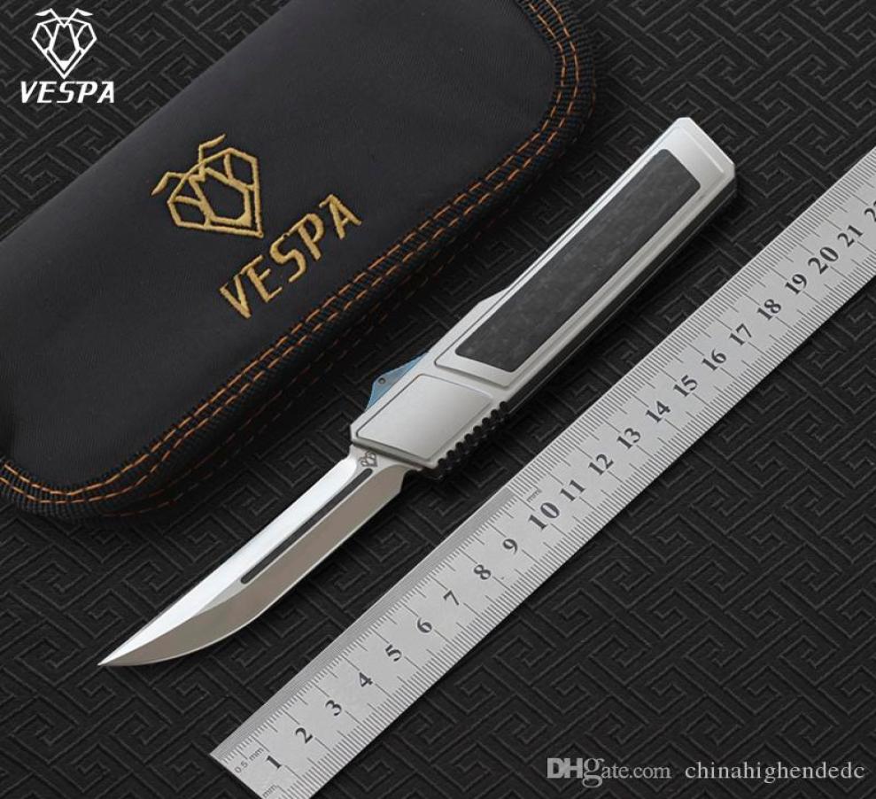 VESPA Ripper Double folding Knife BladeM390Satin Handle7075Aluminum CFOutdoor camping survival knives EDC tools5331048
VESPA Ripper Double folding Knife BladeM390Satin Handle7075Aluminum CFOutdoor camping survival knives EDC tools5331048