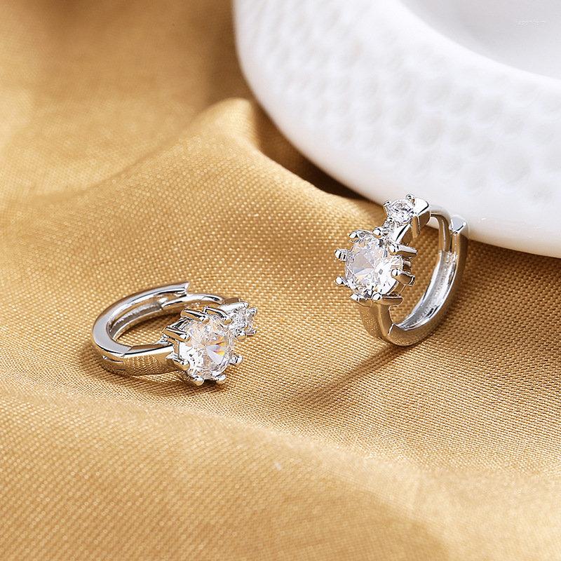 Hoop Earrings S925 Sterling Silver Luxury Round Zircon For Women Charm Fashion Engagement Wedding Gift Jewelry
Hoop Earrings S925 Sterling Silver Luxury Round Zircon For Women Charm Fashion Engagement Wedding Gift Jewelry