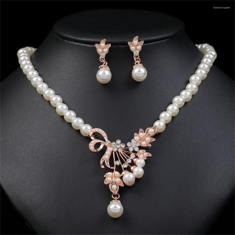 Necklace Earrings Set Charm White Pearl Crystal Gem Drop Dangle Earring Wedding Jewelry For Woman Elegant Bridal Banquet Accessories, Picture shown
Necklace Earrings Set Charm White Pearl Crystal Gem Drop Dangle Earring Wedding Jewelry For Woman Elegant Bridal Banquet Accessories, Picture shown