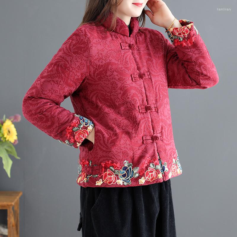 Ethnic Clothing Winter Corduroy Jacket Women National Style Thicken Tang Suit Chinese Vintage Loose Patchwork Female Tradition Coat
Ethnic Clothing Winter Corduroy Jacket Women National Style Thicken Tang Suit Chinese Vintage Loose Patchwork Female Tradition Coat