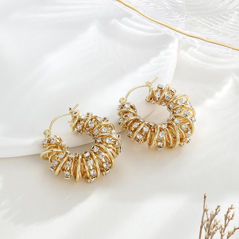 Hoop Earrings Luxury Shining Zircon Chunky Earring Jewelry For Women Gift Party Trendy Winding Line
Hoop Earrings Luxury Shining Zircon Chunky Earring Jewelry For Women Gift Party Trendy Winding Line