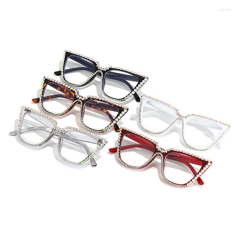 Sunglasses Fashion Cat Eye Diamond Women Designer Sun Glasses Outdoor Sunshade Uv400