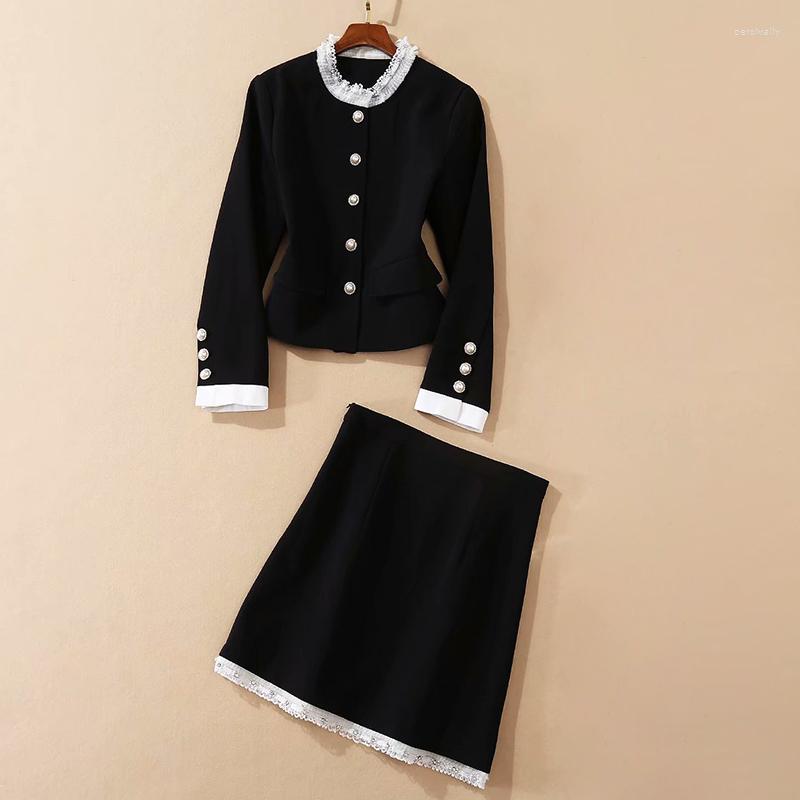 Work Dresses 2023 High-quality Latest Designer Runway Women' O-Neck Long Sleeve Lace Diamonds Beaded Skirt Suit Set, Picture shown
Work Dresses 2023 High-quality Latest Designer Runway Women' O-Neck Long Sleeve Lace Diamonds Beaded Skirt Suit Set, Picture shown