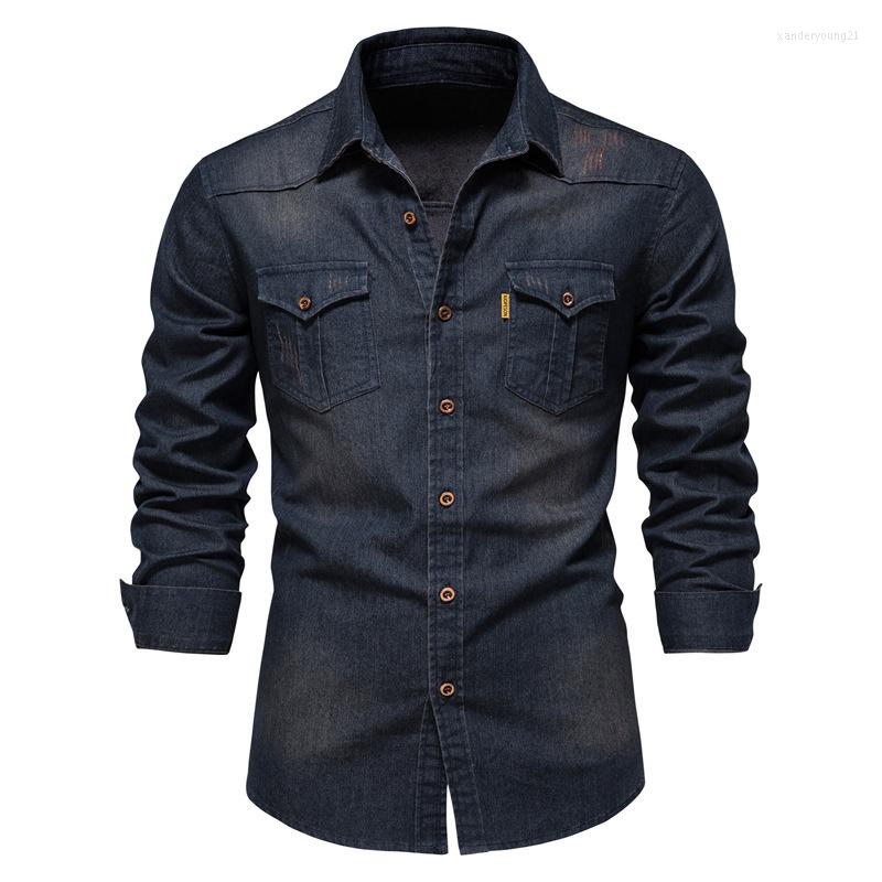 Men's Casual Shirts Men's Luxury Solid No Iron Long Sleeve Denim Shirt Autumn Winter Elegant Social For Men Blouses Top Quality Clothing, Black
Men's Casual Shirts Men's Luxury Solid No Iron Long Sleeve Denim Shirt Autumn Winter Elegant Social For Men Blouses Top Quality Clothing, Black