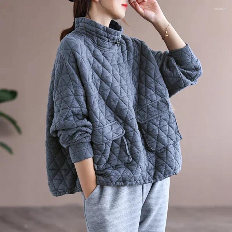 Women's Trench Coats Autmn Women Cotton Padded Pullover Jakcet Coat Female Solid Loose Stand Collar Thick Hoodies Woman Casual Outwear, Black
Women's Trench Coats Autmn Women Cotton Padded Pullover Jakcet Coat Female Solid Loose Stand Collar Thick Hoodies Woman Casual Outwear, Black