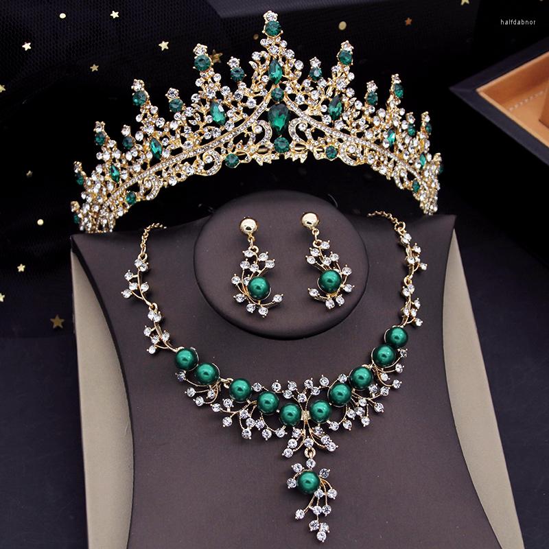 Necklace Earrings Set Blue Crystal Crown Bridal For Women Tiaras Evening Pearls Earring Wedding Dress Bride Jewelry, Picture shown
Necklace Earrings Set Blue Crystal Crown Bridal For Women Tiaras Evening Pearls Earring Wedding Dress Bride Jewelry, Picture shown