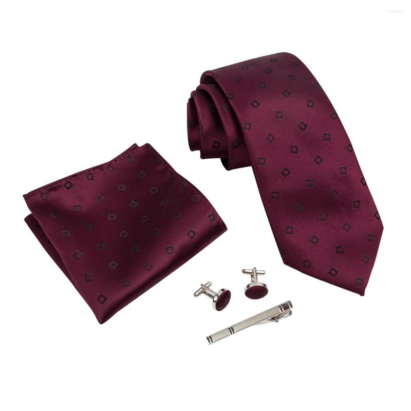 Bow Ties Ikepeibao Wine Men Dot Tie Sets With Hankie Metal Cufflinks And Clip Paisley Striped Shirt Accessories Year's Day
Bow Ties Ikepeibao Wine Men Dot Tie Sets With Hankie Metal Cufflinks And Clip Paisley Striped Shirt Accessories Year's Day