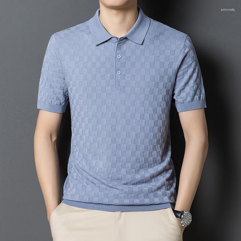 Men's Polos 2023 Summer Thin Short-Sleeved T-shirt Men's Lapel Plaid Fashion Trendy Breathable Polo Shirt, Black
Men's Polos 2023 Summer Thin Short-Sleeved T-shirt Men's Lapel Plaid Fashion Trendy Breathable Polo Shirt, Black