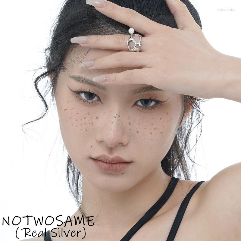 Cluster Rings NOTWOSAME Shell Pearls For Women Irregular Hollow Sparkly Mirror Silver Jewelry Real 925 Asymmetrical
Cluster Rings NOTWOSAME Shell Pearls For Women Irregular Hollow Sparkly Mirror Silver Jewelry Real 925 Asymmetrical