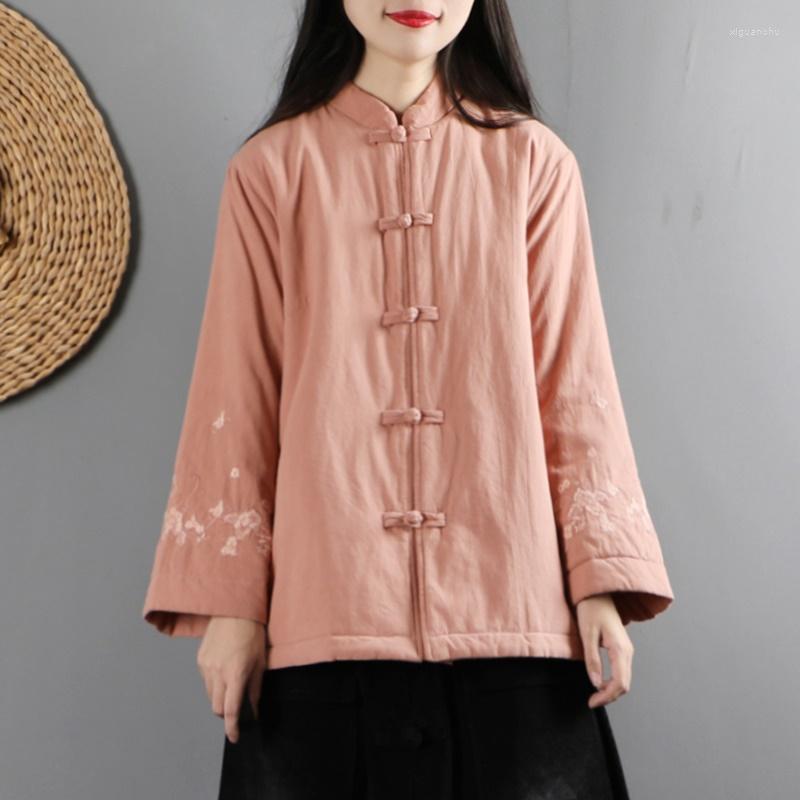 Ethnic Clothing Chinese Cheongsam Tops For Women Winter Parkas Coats Stand Button Floral Warm Retro Jacket Oriental Style 11660
Ethnic Clothing Chinese Cheongsam Tops For Women Winter Parkas Coats Stand Button Floral Warm Retro Jacket Oriental Style 11660