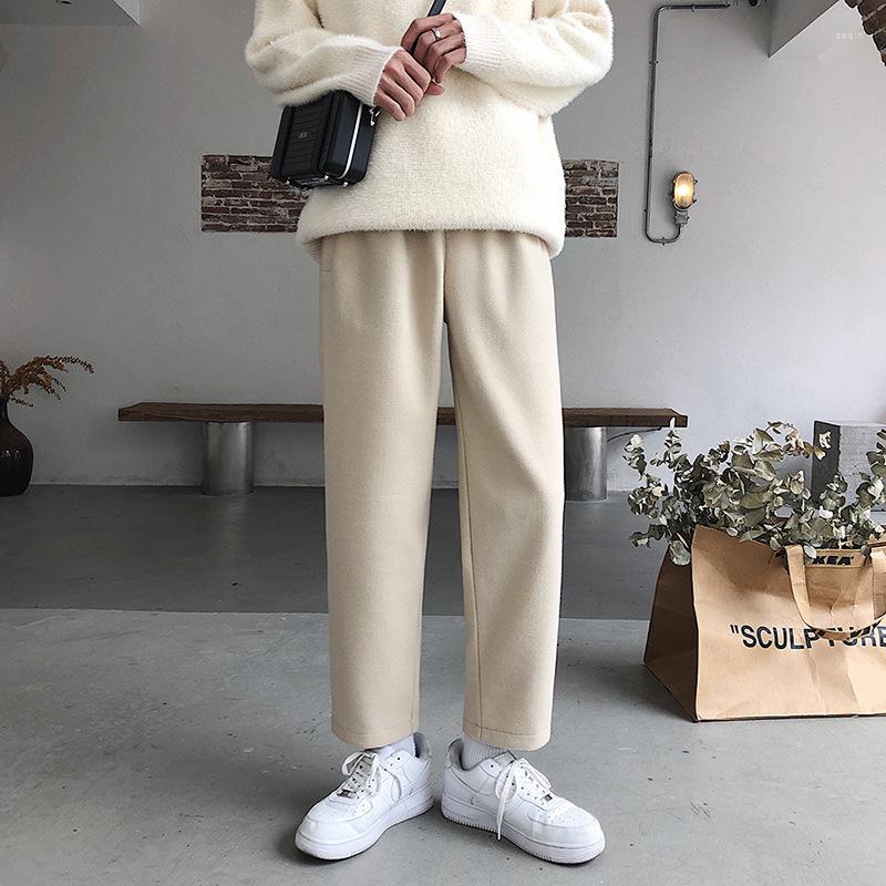 Men's Pants Thick Warm Casual Men Couples Straight Trousers Simple Solid All-match Korean Fashion Elastic Waist Chic Cozy High Street, Black
Men's Pants Thick Warm Casual Men Couples Straight Trousers Simple Solid All-match Korean Fashion Elastic Waist Chic Cozy High Street, Black