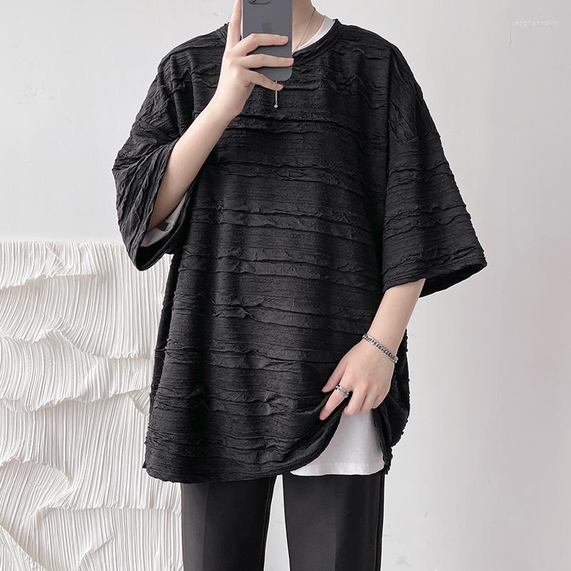 Men's T Shirts Summer Short Sleeve T-shirt Men Fashion Oversized Pleated Shirt Streetwear Hip Hop Loose O-Neck Tshirt Mens Large Size, Coffee
Men's T Shirts Summer Short Sleeve T-shirt Men Fashion Oversized Pleated Shirt Streetwear Hip Hop Loose O-Neck Tshirt Mens Large Size, Coffee