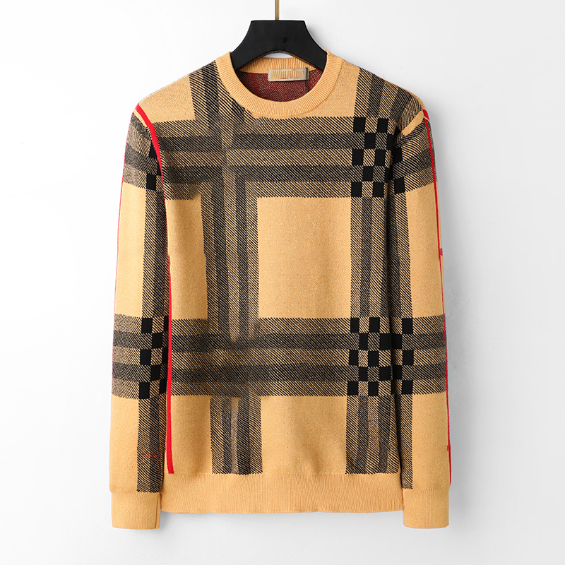 Designer men's sweater black and white yellow coffee knit wool warm classic plaid stripe brand clothing fashion casual long sleeve luxury mens sweater M-3XL
Designer men's sweater black and white yellow coffee knit wool warm classic plaid stripe brand clothing fashion casual long sleeve luxury mens sweater M-3XL