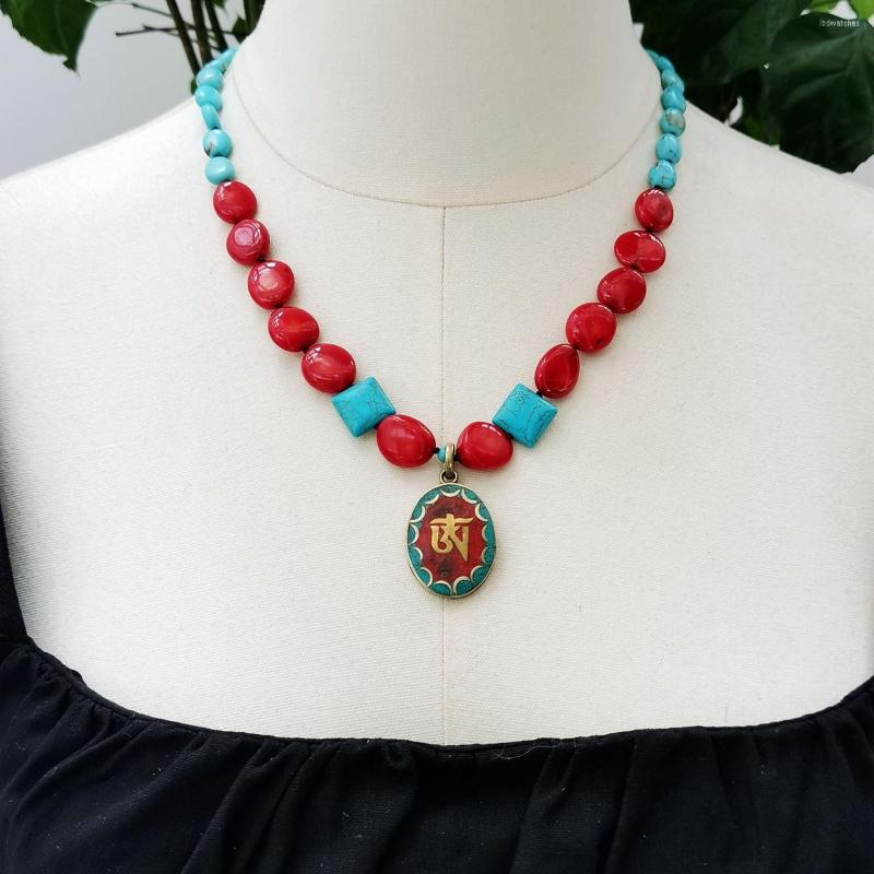 Pendant Necklaces Lii Ji Real Stone Blue Red Necklace 54cm Turquoise Coral Stock Sale Women Jewelry
Pendant Necklaces Lii Ji Real Stone Blue Red Necklace 54cm Turquoise Coral Stock Sale Women Jewelry