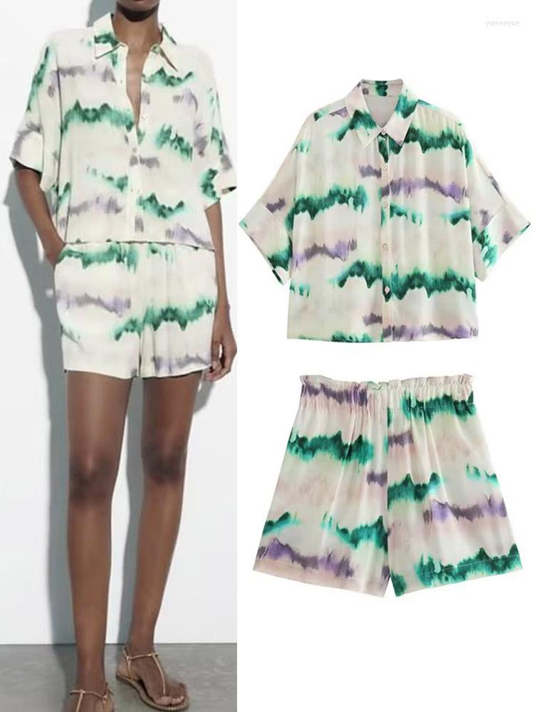 Women's Tracksuits 2023 Women Summer 2-Pieces Sets Fashion Sweet Tie-dye Shirts Tops And Shorts Female Elegant Street Two Suits Clothing, Brown-top
Women's Tracksuits 2023 Women Summer 2-Pieces Sets Fashion Sweet Tie-dye Shirts Tops And Shorts Female Elegant Street Two Suits Clothing, Brown-top