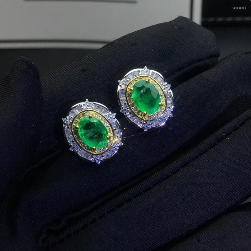 Stud Earrings Green Emerald Gemstone Earring For Women Silver Jewelry Real Natural Gem Good Color Birthday Party Banquet Gift Shiny Fine
Stud Earrings Green Emerald Gemstone Earring For Women Silver Jewelry Real Natural Gem Good Color Birthday Party Banquet Gift Shiny Fine