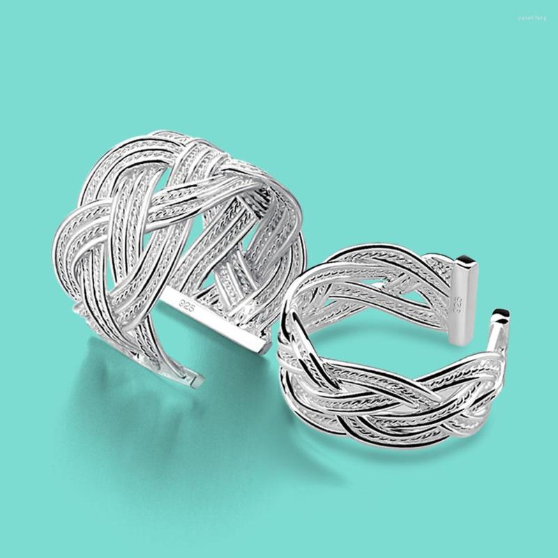 Cluster Rings Vintage 925 Sterling Silver For Women Korean Style Pattern Open Ring Adjustable 9-14MM Couple Jewelry Gift
Cluster Rings Vintage 925 Sterling Silver For Women Korean Style Pattern Open Ring Adjustable 9-14MM Couple Jewelry Gift