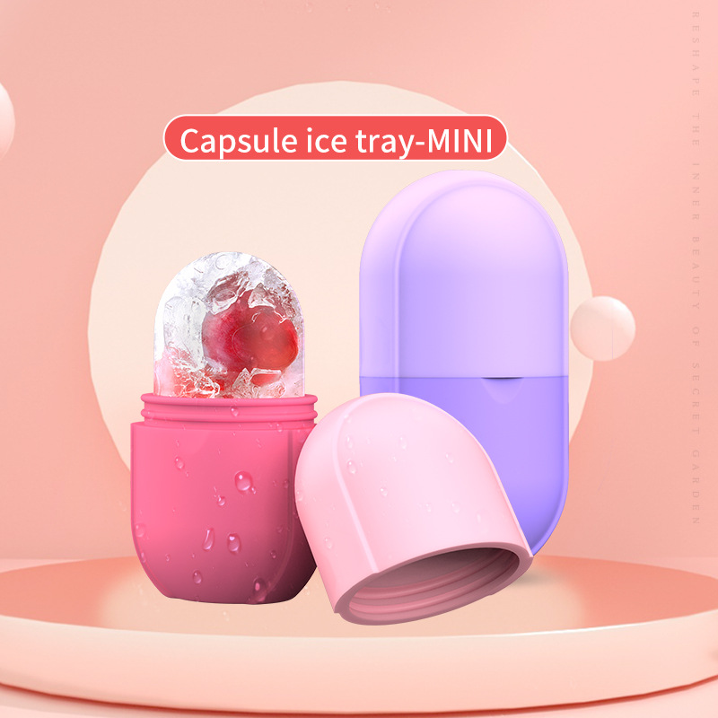 Silicone Skin Care Beauty Lifting Contouring Silicone Ice Cube Trays Ice Globe Ice Balls Face Massager Facial Roller Reduce Acne Masajeador Facial Con
