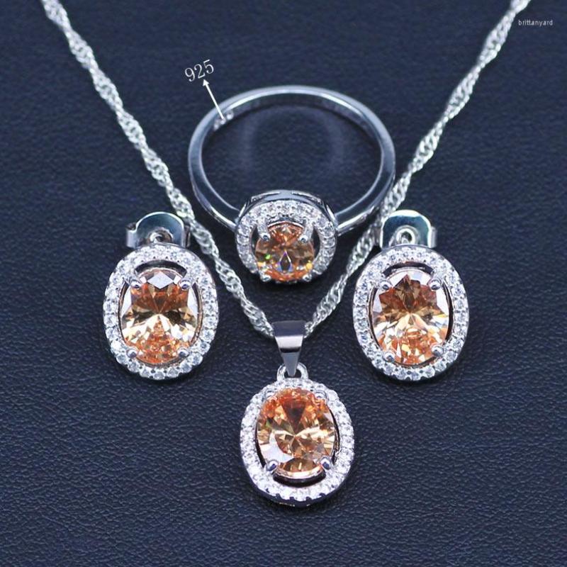 Necklace Earrings Set Natural Light Champagne Cubic Zircon Silver Color For Women Wedding Earrings/Pendant/Necklace/Rings, Picture shown
Necklace Earrings Set Natural Light Champagne Cubic Zircon Silver Color For Women Wedding Earrings/Pendant/Necklace/Rings, Picture shown