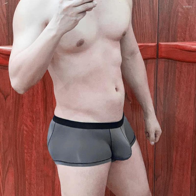 Underpants Men's Silky Comfortable Thin Ice Silk U Convex Pouch Low Waist Underwear Breathable Sexy Semi Transparent Boxer Psra Hombre, Black
Underpants Men's Silky Comfortable Thin Ice Silk U Convex Pouch Low Waist Underwear Breathable Sexy Semi Transparent Boxer Psra Hombre, Black