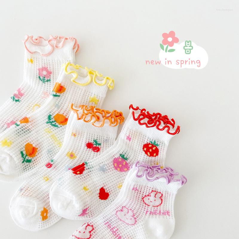 Women Socks 5 Pairs Children's Wholesale Spring And Summer Thin Style Cherry Baby Mesh Wooden Ear Edge Cotton Breathable Girls S
Women Socks 5 Pairs Children's Wholesale Spring And Summer Thin Style Cherry Baby Mesh Wooden Ear Edge Cotton Breathable Girls S