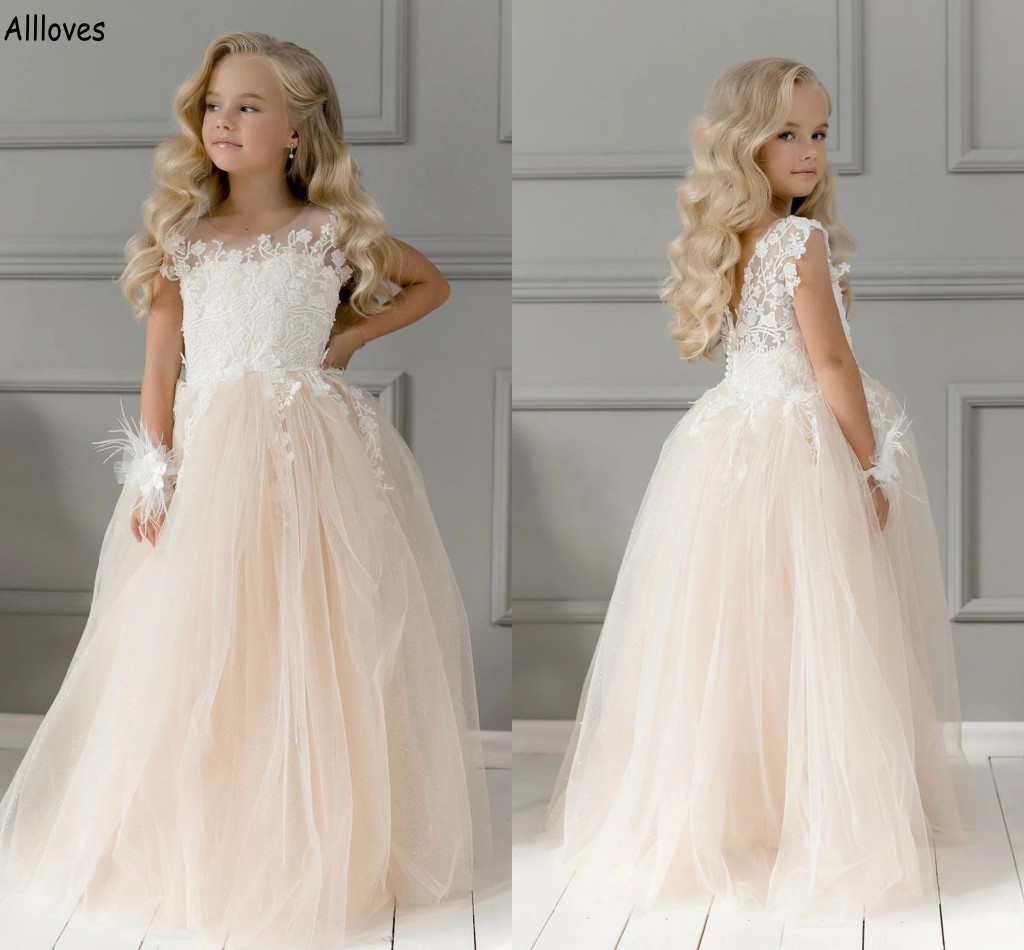 Tulle Lace Long Princess Flower Girl Dresses For Wedding Cap Sleeves Kids Infant First Communion Formal Party Gowns Puffy Little Girl's Pageant Dress Toddlder CL2360, Light yellow
Tulle Lace Long Princess Flower Girl Dresses For Wedding Cap Sleeves Kids Infant First Communion Formal Party Gowns Puffy Little Girl's Pageant Dress Toddlder CL2360, Light yellow