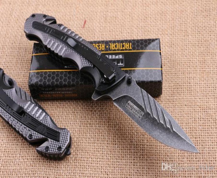 Drop TAC 919 Flipper Folding Blade Knife 5Cr13 57HRC Stone Wash Blade Aluminum Handle Outdoor Survival Rescue knife DHL7287590
Drop TAC 919 Flipper Folding Blade Knife 5Cr13 57HRC Stone Wash Blade Aluminum Handle Outdoor Survival Rescue knife DHL7287590