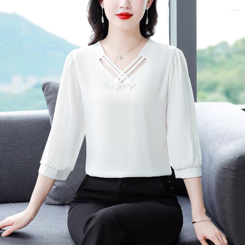 Women' Blouses Arrival Ladies' Shirts For Elegant Style Luxury Women' Tops With Graceful Design Spring Summer Blusa Mujer, Blue
Women' Blouses Arrival Ladies' Shirts For Elegant Style Luxury Women' Tops With Graceful Design Spring Summer Blusa Mujer, Blue