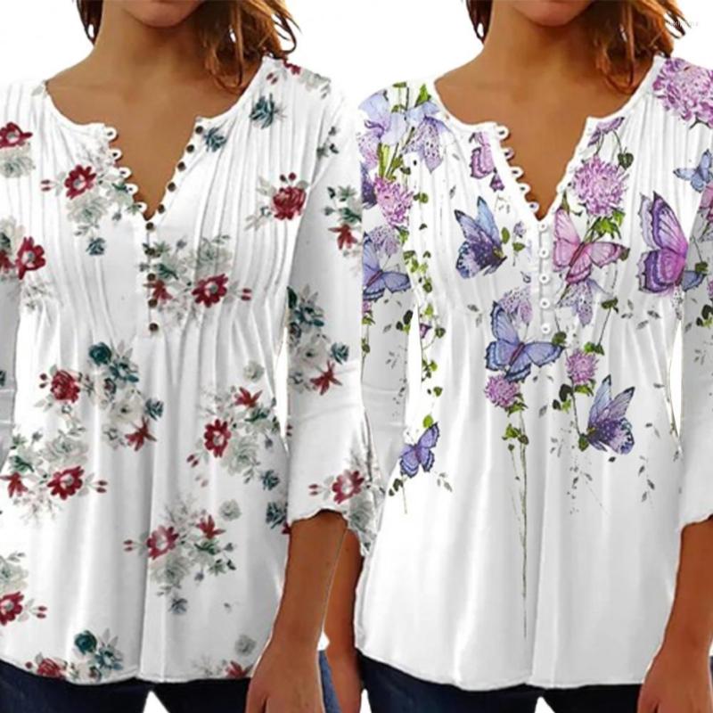 Women's Blouses Summer Blouse Women Clothes T-shirt Plus Size Buttons V Neck Pullover Pleated Match Pants Three Quarter Sleeve Flow, Purple
Women's Blouses Summer Blouse Women Clothes T-shirt Plus Size Buttons V Neck Pullover Pleated Match Pants Three Quarter Sleeve Flow, Purple