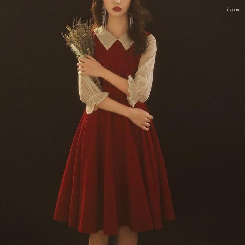 Casual Dresses Luxury Designer Small Dress Mesh Sleeve Knee-length 2023 Spring Summer Vintage Red Wedding Bridal, Black
Casual Dresses Luxury Designer Small Dress Mesh Sleeve Knee-length 2023 Spring Summer Vintage Red Wedding Bridal, Black