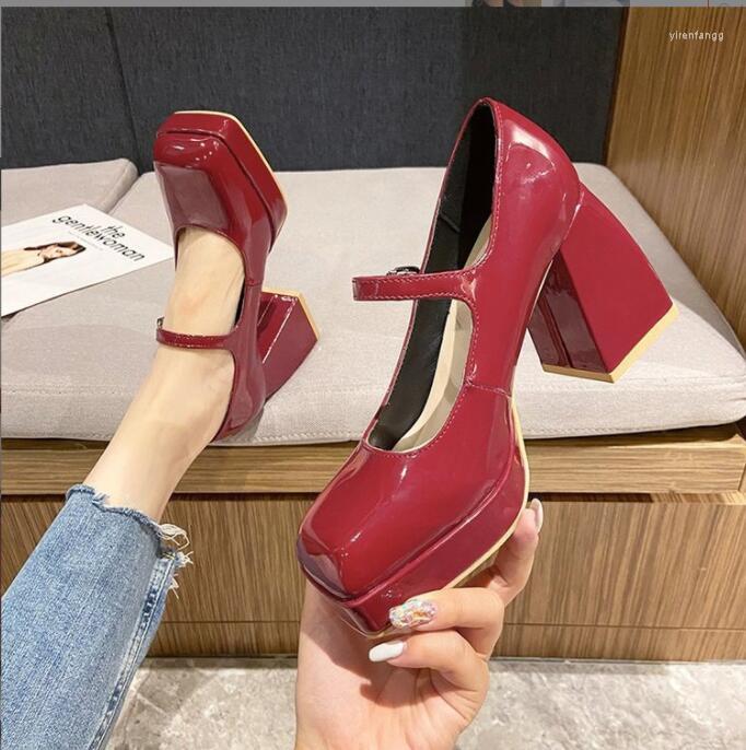 Dress Shoes Sexy Elegant Platform Pumps Women Square Toe Thick Heels Spring Summer Woman Patent Leather High Party, Beige
Dress Shoes Sexy Elegant Platform Pumps Women Square Toe Thick Heels Spring Summer Woman Patent Leather High Party, Beige
